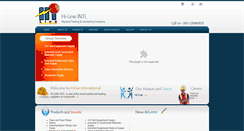 Desktop Screenshot of hilineinternational.com