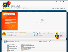 Tablet Screenshot of hilineinternational.com